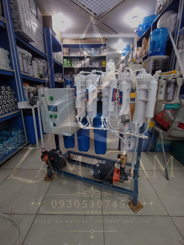تصفیه آب نیمه صنعتی مدل 2000 گالن با گارانتی